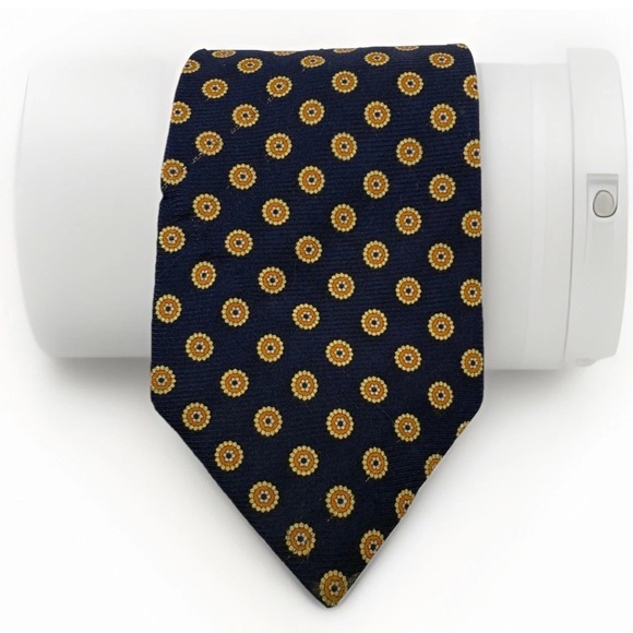 Claybrooke Other - Claybrooke Necktie Floral Medallion‎ Silk Tie Business Casual Career Blue Orange